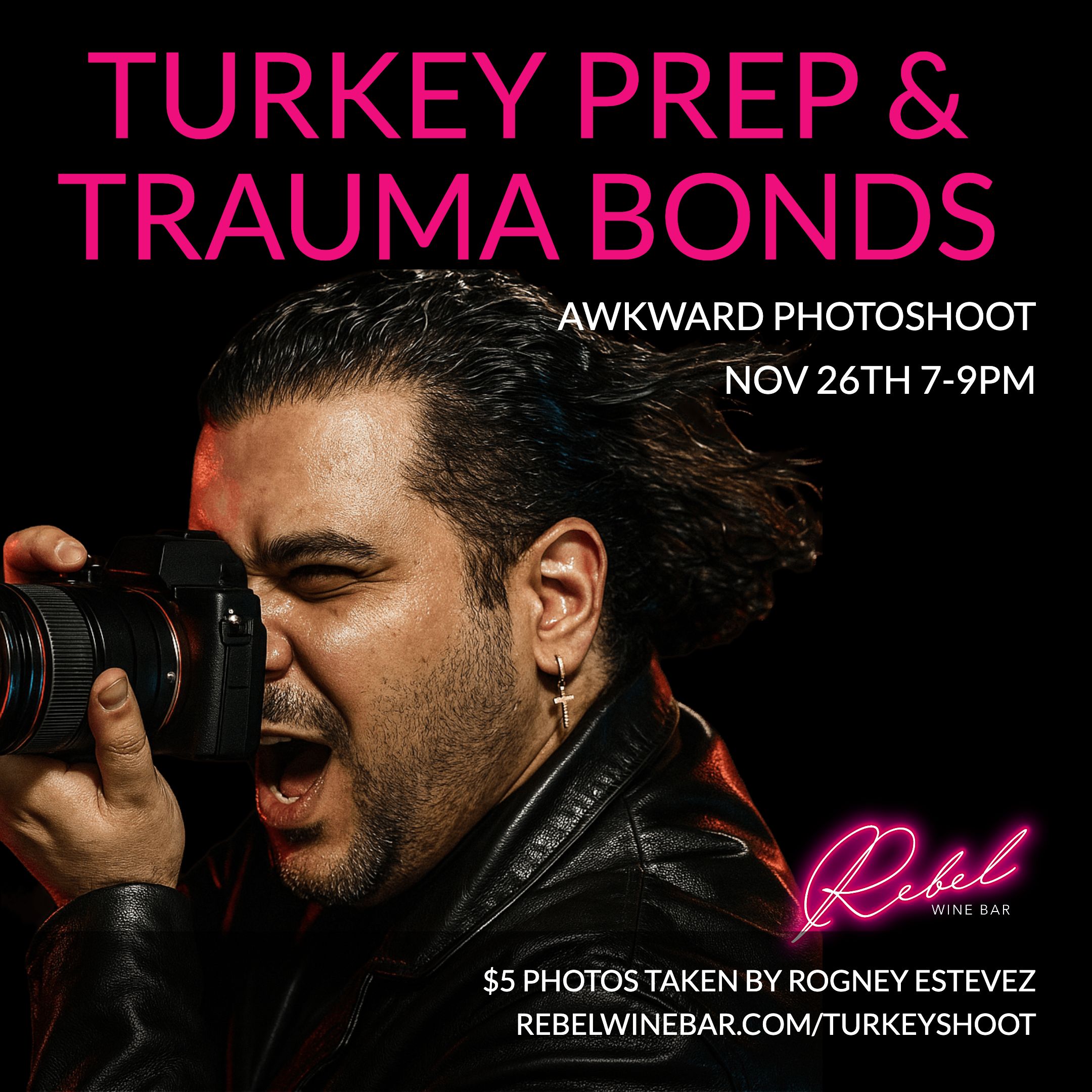 turkey prep and trauma bonds photoshoot