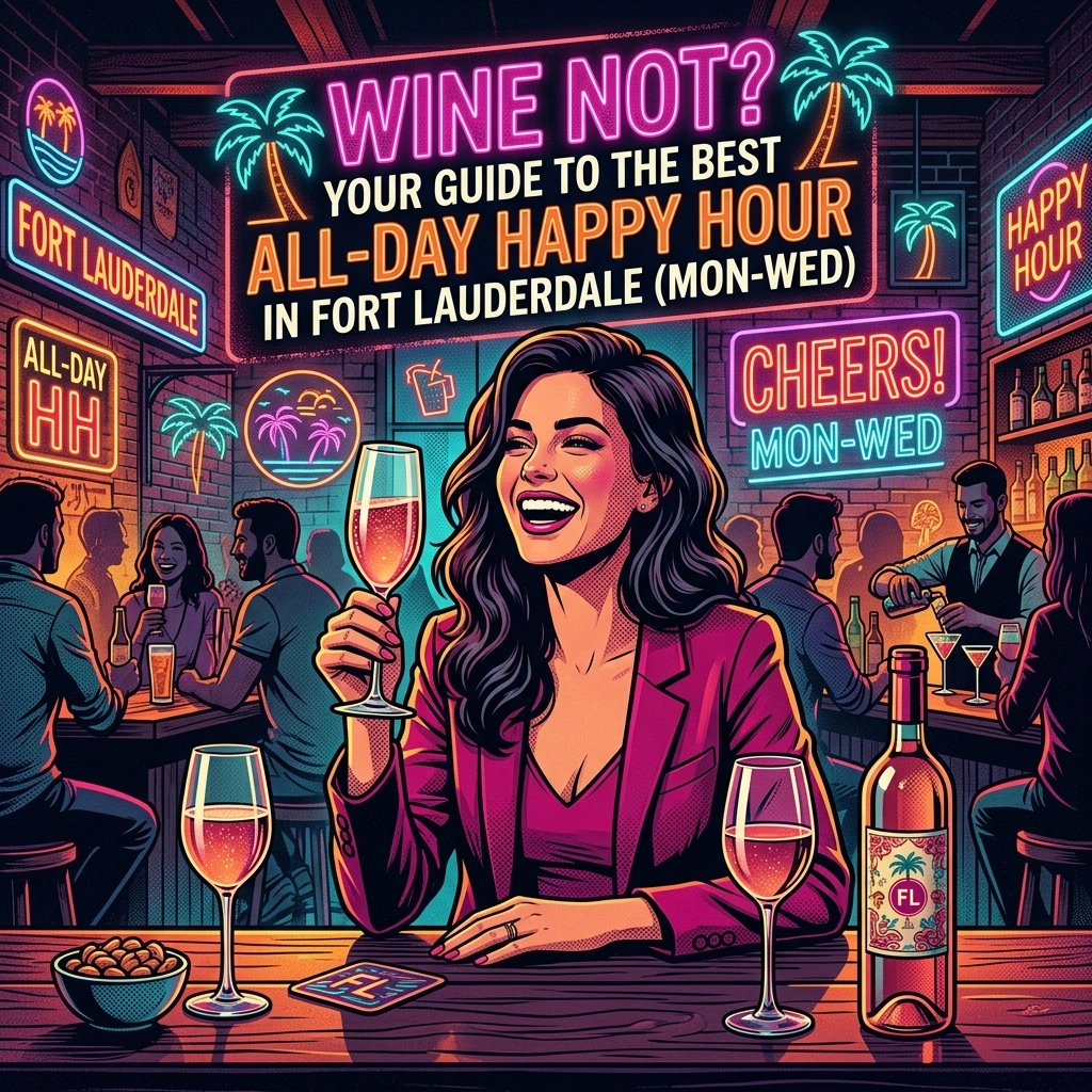 Wine Not? Your Guide to the Best All-Day Happy Hour in Fort Lauderdale (Mon-Wed)